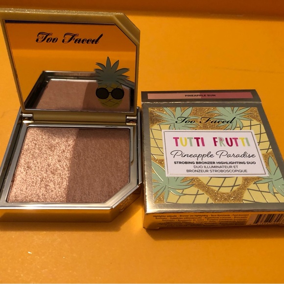 Too Faced - tutti fruiti pineapple paradise duo bronzer and highlighter - Picture 4 of 4